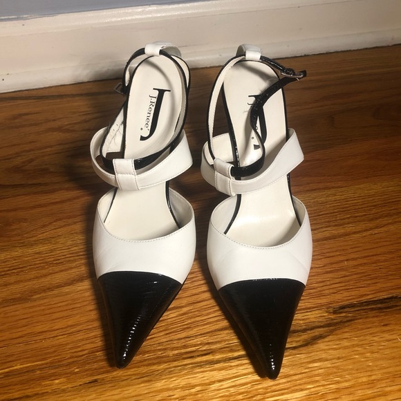 j renee black and white shoes